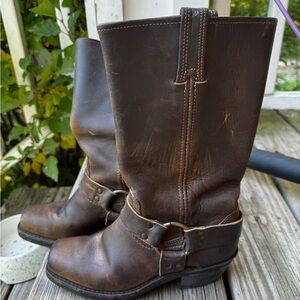 Frye Brown Leather Riding Boots